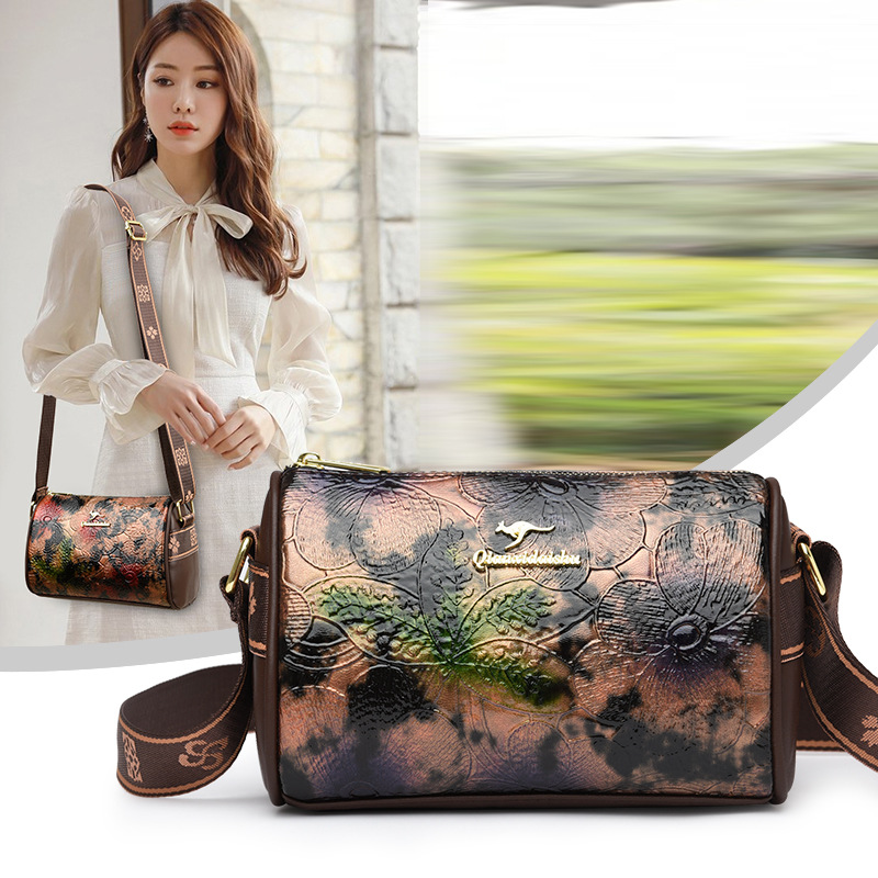 Bolsa de comercio exterior de tendencia transfronteriza nueva moda ocio estilo nacional simple de gran capacidad de mujer mochila de hombro