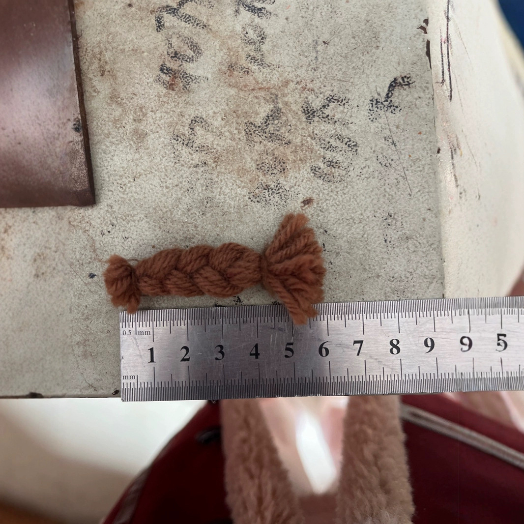 Hair accessory handmade with pigtail with tassels