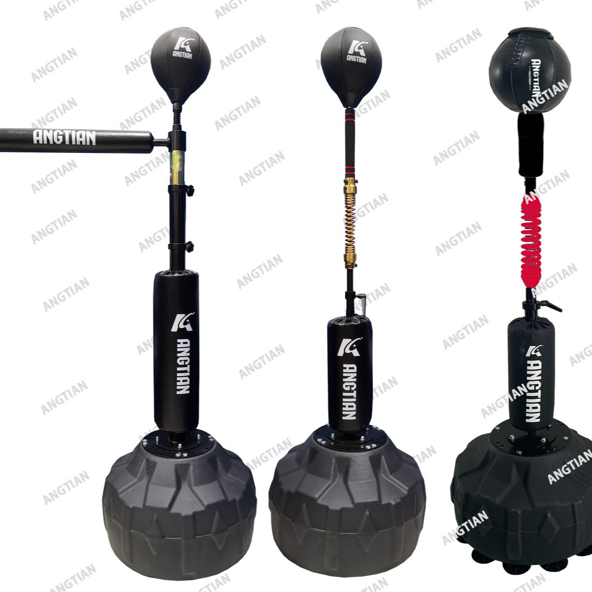 Fábrica Angtian personalizada boxeo bola de velocidad vertical familia Sanda lucha equipo de entrenamiento de reacción adulto