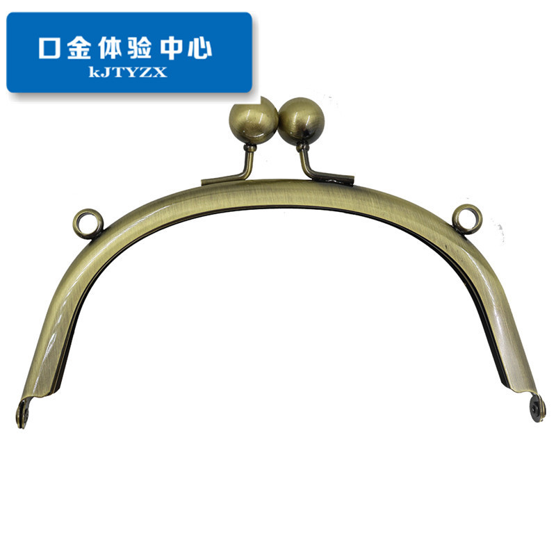 [agujero de tornillo] nuevo 16.5CM arco liso sin agujero boquilla de oro accesorios de bolsa de oro