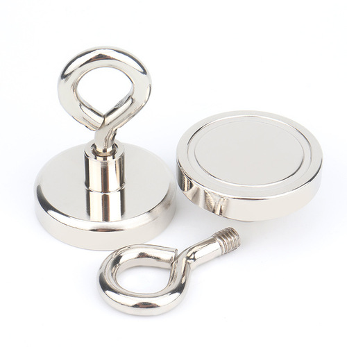 NdFeB powerful sheep eye hook Metal round closed magnetic hook Strong magnetic sheep eye ring suction cup magnet hook