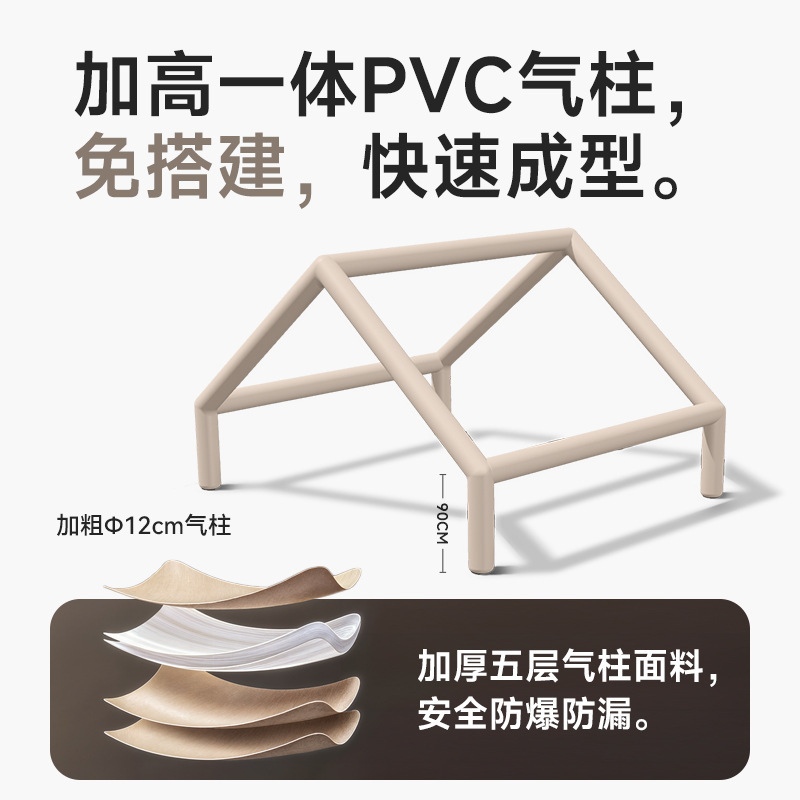 Shanyue 自動インフレータブルテントキャノピーツーインワン屋外キャンプ一晩ポータブル折りたたみキャンプフルセットの装備|undefined