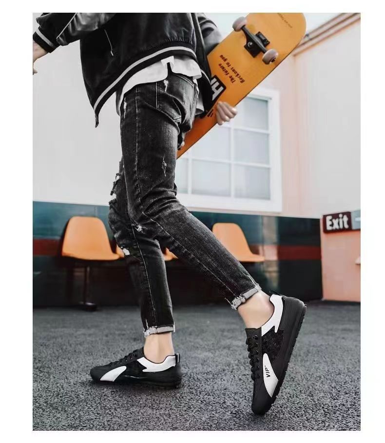 Baskets décontractées polyvalentes pour homme slip-on_voghion.com