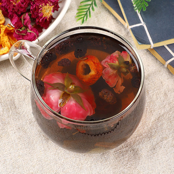 Wumei Haw lotus leaf tea Anhui herbal tea summer cold bubble fruit tea Wumei bubble water tangerine peel mulberry tea