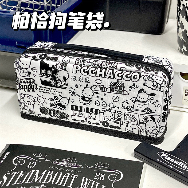 Bolsos de papelería multifuncional para estudiantes de primaria, secundaria y preparatoria, colección grande, corazón de niña, gran capacidad, bolsa de lápices coreana de alto valor