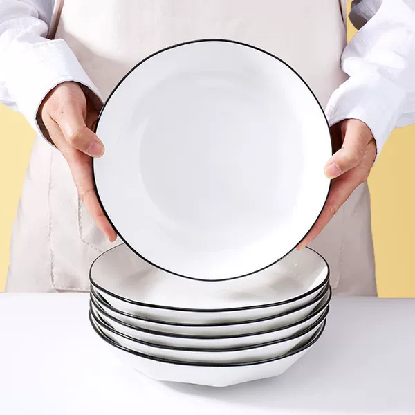 New black line diamond 7-inch plate [6 pieces]