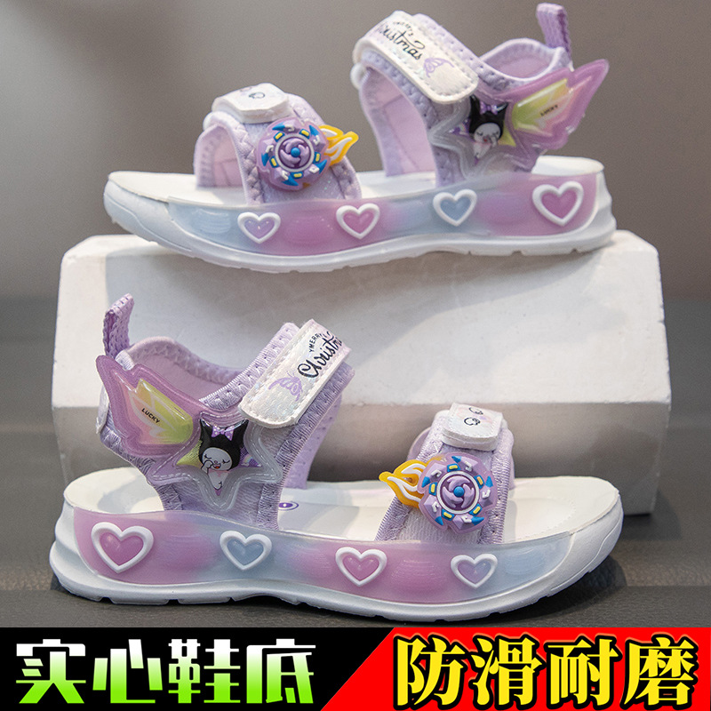 Non-slip, purple, soft sole
