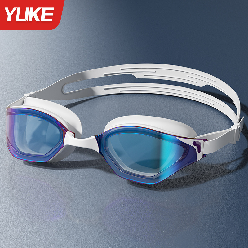 Set de Gafas de Natación de Policarbonato, Impermeable y Antiempañante