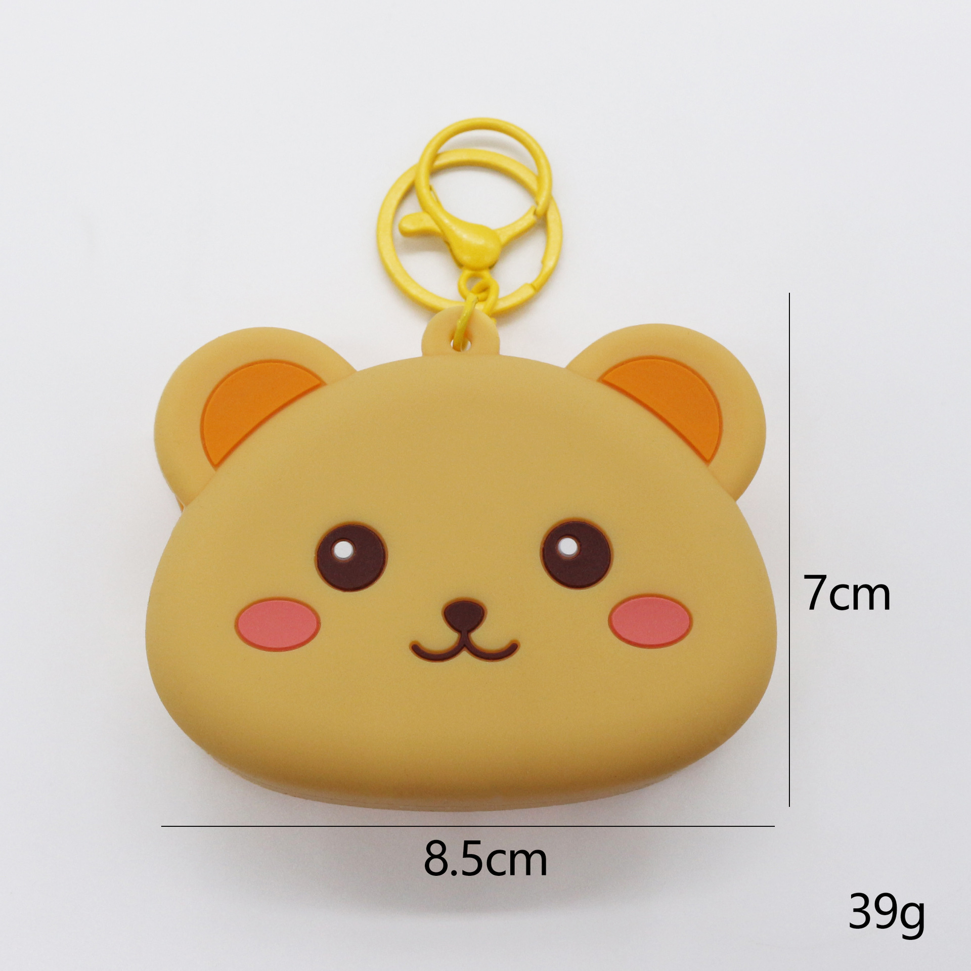 Nuevo monedero de cambio de silicona en stock colgante rana pareja llavero de dibujos animados almacenar animales cartera pequeña al por mayor