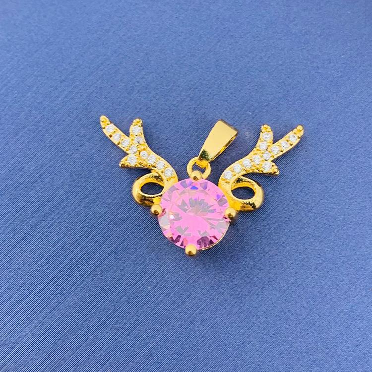 2022 nuevo trébol giratorio simple cien colgante fuente joyería fábrica al por mayor directa sin cadena