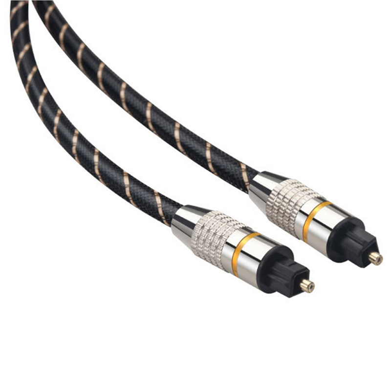 OD6.0 square port digital optical fiber audio cable TV audio amplifier fiber optic cable square port audio adapter cable 3