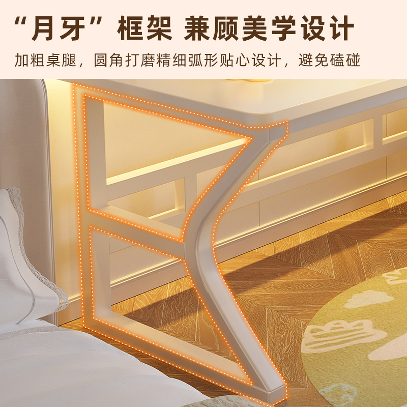 Escritorio de computadora de madera maciza Escritorio Hogar Dormitorio de estudiante Escritorio de estudio Estilo INS simple Escritorio de maquillaje para niñas