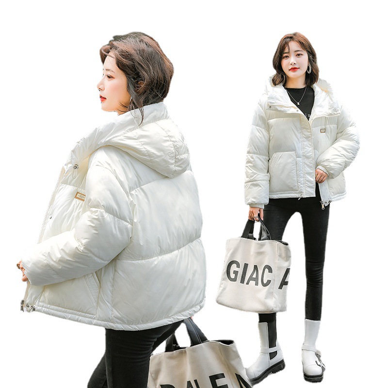 Ropa de invierno 2020 nuevo estilo coreano estudiantes retro pu ropa de algodón estilo Hong Kong chaqueta de algodón grueso chaqueta de algodón corta mujer