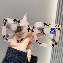 欧米のファッションの四角形の大きい枠は青い光の老眼鏡のファッションの簡単な老眼鏡のメーカーの直接販売を防ぎます。