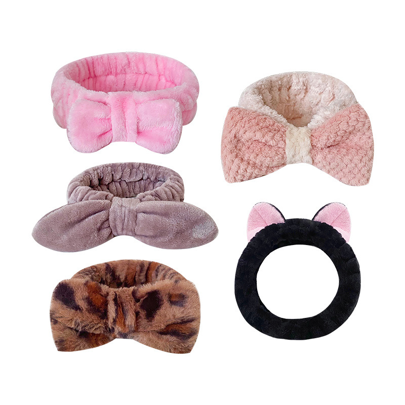 Comercio exterior personalizado banda de cabello de microfibra banda de cabello de mujer lavado de cara banda de cabello algodón toalla fábrica de toallas de cabeza