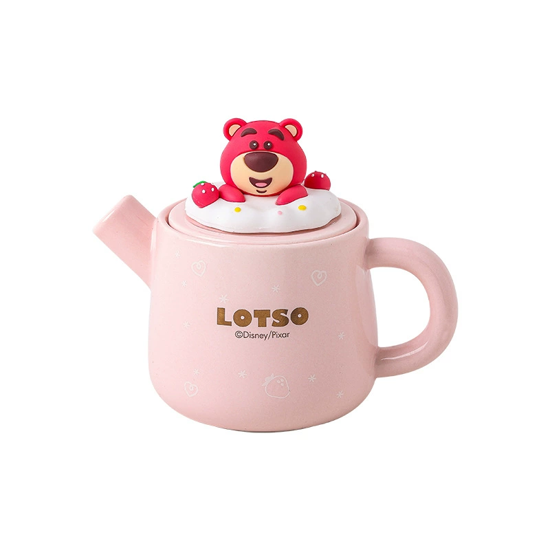 Чайный сервиз «Дисней» с клубничным мотивом, чайная чашка в подарочной коробке, подарочная упаковка, качественный мультяшный подставка для сигарет, заварочный чайник