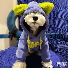 潮牌宠物狗狗衣服秋冬雪纳瑞泰迪比熊博美小型犬猫咪冬天棉T