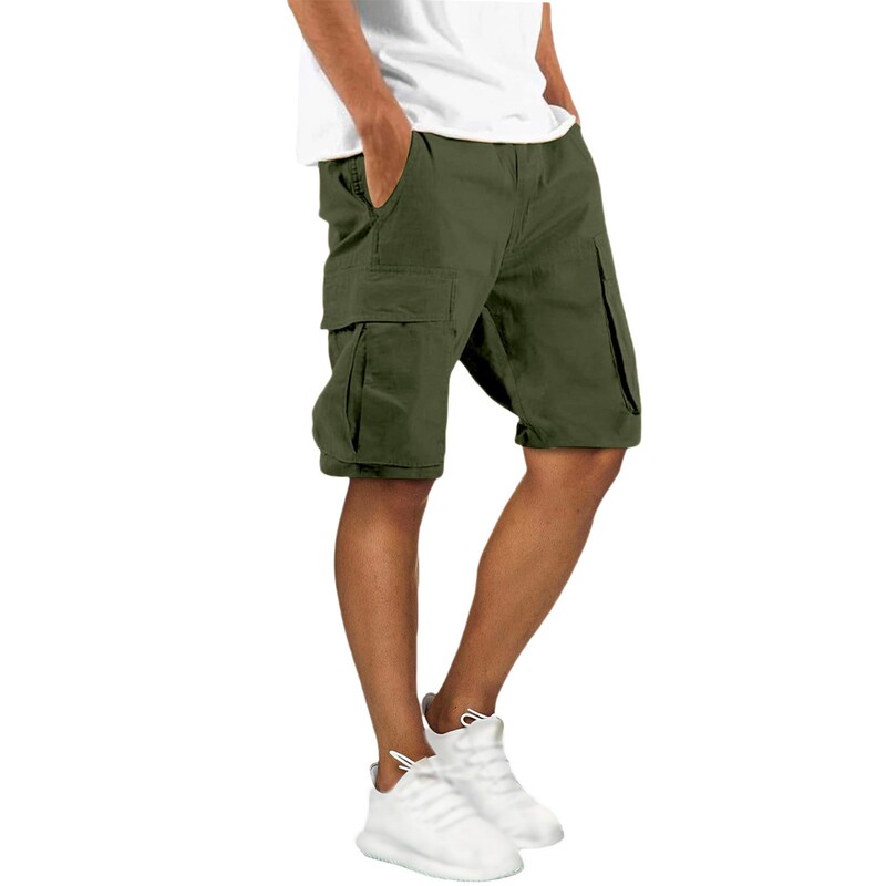 Cross-Border Men's Clothing Amazon Bestseller Foreign Trade Men's Work Shorts American Casual Sports Loose Tactical Multi-Pocket Shorts