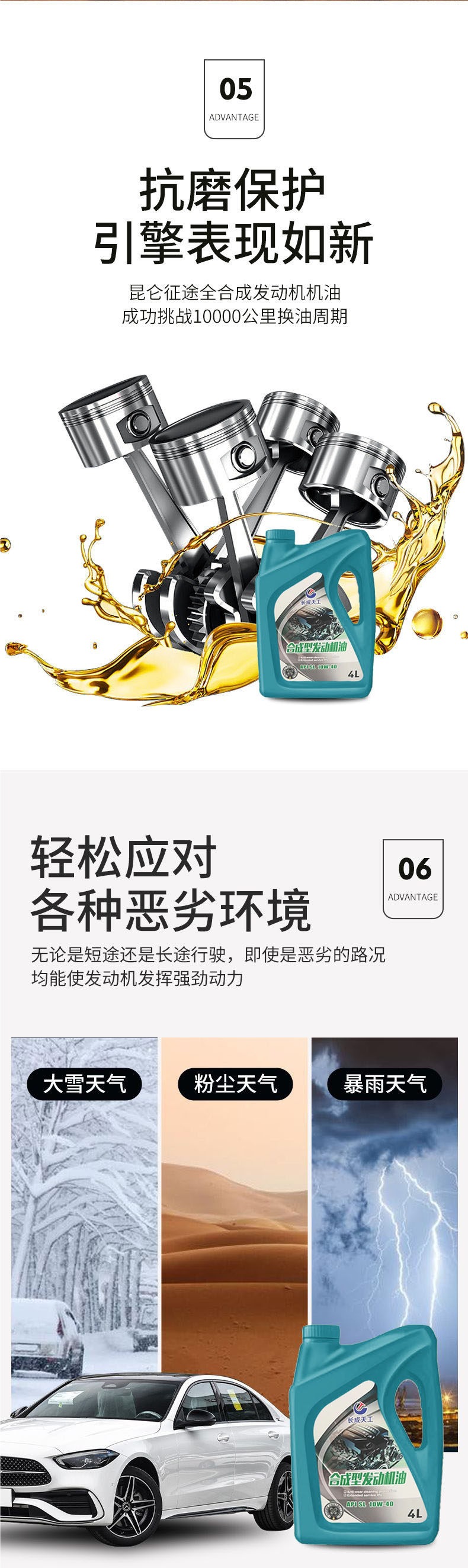 Car Engine Oil Fully Synthetic Engine Oil 5W40 Engine Oil 5W-30Sn Lubricant 10W-30Sl Grade 4L/5L