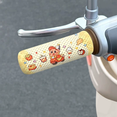 Cartoon electric vehicle handlebar covers, Motorcycle Handle Cover - a-pair-of-items-mcdonalds-stars