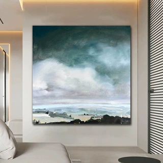 手绘肌理大幅抽象油画客厅沙发背景餐厅卧室画书房装饰画画廊挂画