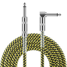 工厂自销6.35mm公对公编织无氧铜线芯高保真吉他贝斯音频线同轴线