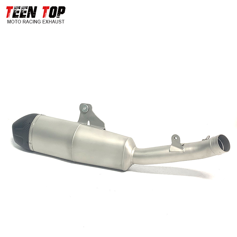 Suitable for Honda CRF250R stainless steel exhaust, CRF250RX titanium alloy motorcycle exhaust, semi-carbon mid-tail 25+