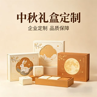 2026中秋月饼礼盒定制高级感蛋黄酥糕点喜饼礼盒定做天地盖包装盒