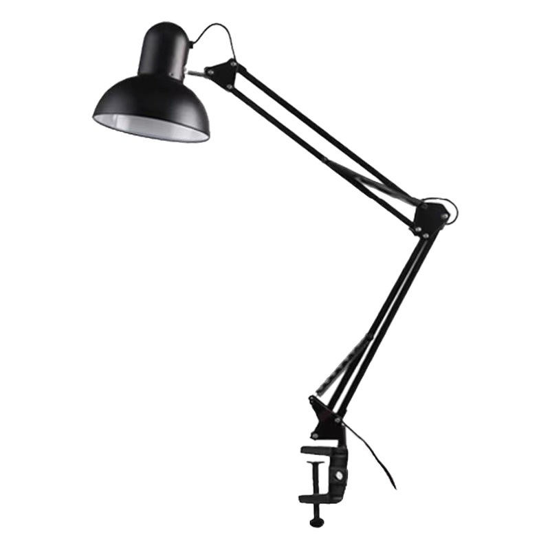 LED brazo largo protección ocular uñas belleza pestañas lámpara de mesa aprendizaje lectura trabajo reparación tatuaje clip lámpara plegable