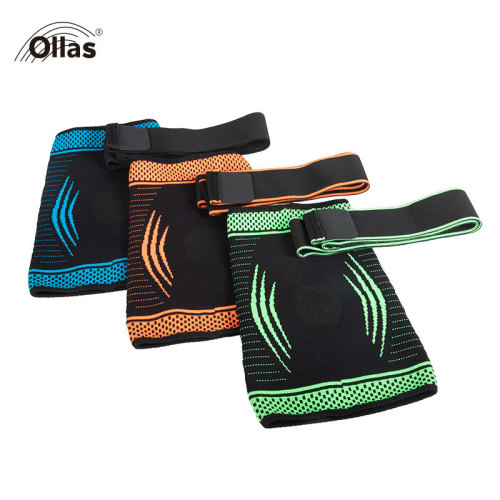 Direct Manufacturer Supply Short Length Sports Knee Straps for Fitness Running Basketball Professional Protective Gear Non-Slip Cross-Border Fast Shipping