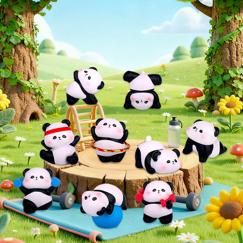 Floral Yoga Time Blind Box Figurine, Desktop Ornament, Original Panda Design, Trendy and Creative Small Figurine, Yiwu Product Floral Yoga Time Blind Box Figurine, Desktop Ornament, Original Panda Design, Trendy and Creative Small Figurine, Yiwu Product
