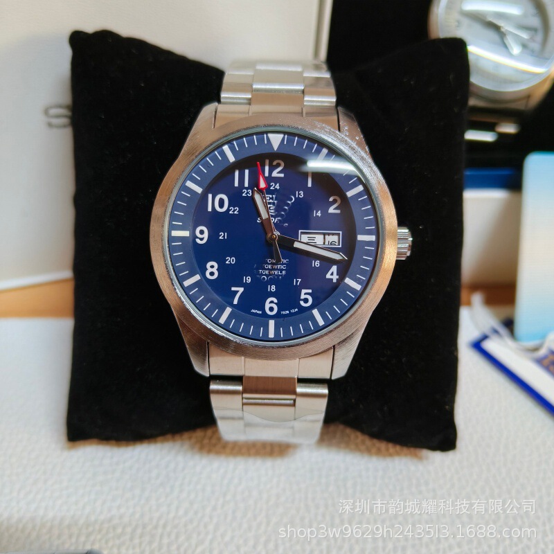 Jing G5 Shield Men's Watch Fully Automatic Mechanical Watch Business Casual Waterproof Dual Calendar Watch Snzg13 Foreign Trade