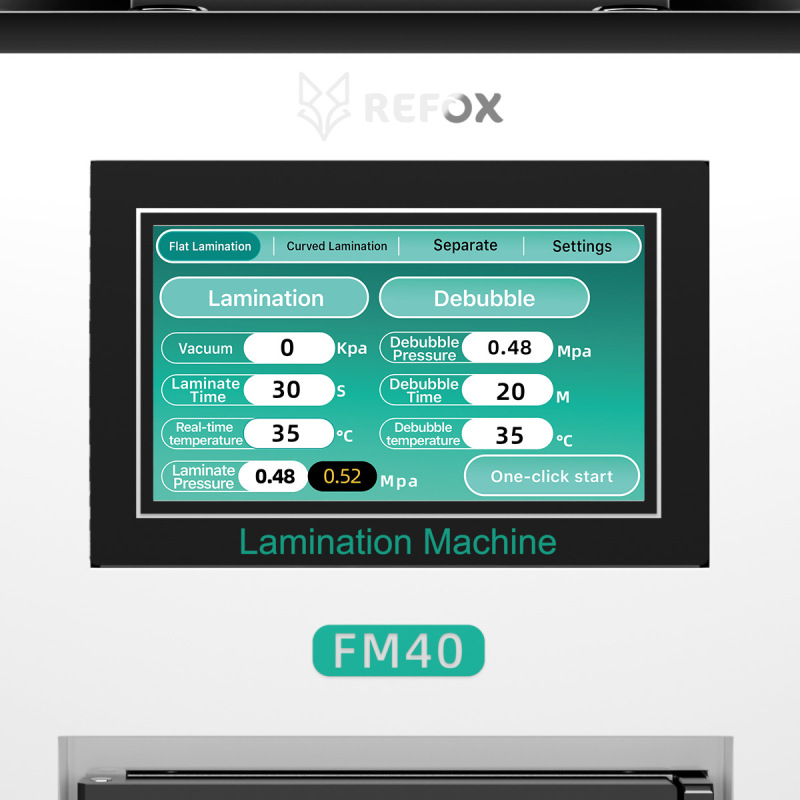 REFOX fm 40デスクトップ多機能分離貼り合わせ消泡機|undefined