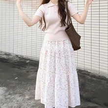 �޺ÿ��nϵ����һ���׷�ɫ�黨�B��ȹ��Ů��2026�¿�Ư�����b�Lȹ