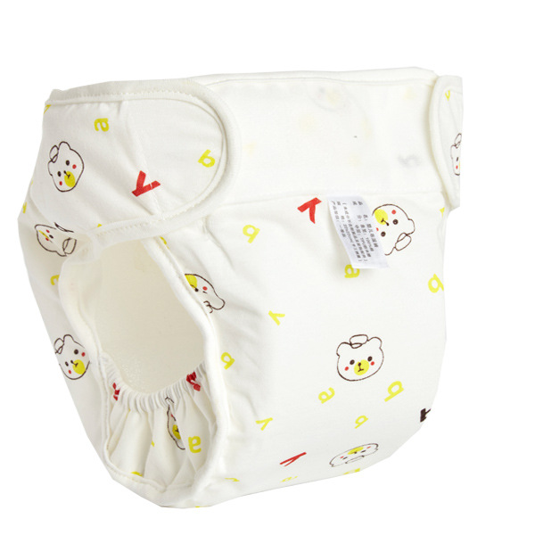 Diaper pants for babies, waterproof pants with pure cotton diapers, washable, with fixed tabs, baby training pants, leak-proof diaper pouch