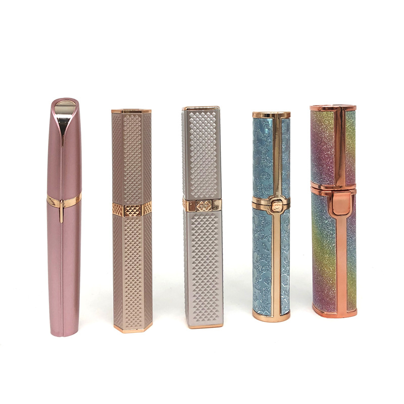 Cross border Electric Eyebrow shaping Two-in-one Shaver lady Eyebrow Trimmer charge starry sky Lipstick Epilator Hair removal device