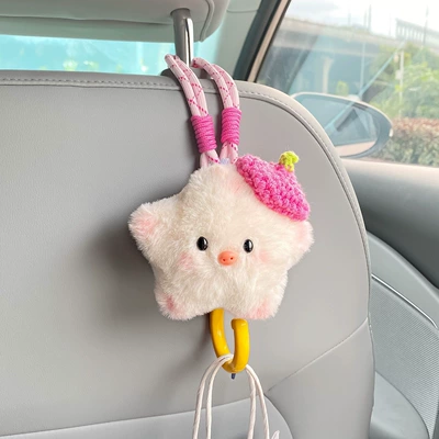 Car tissue box/set – pig storage hanging bag car seat - beret-star-pigsingle-hook