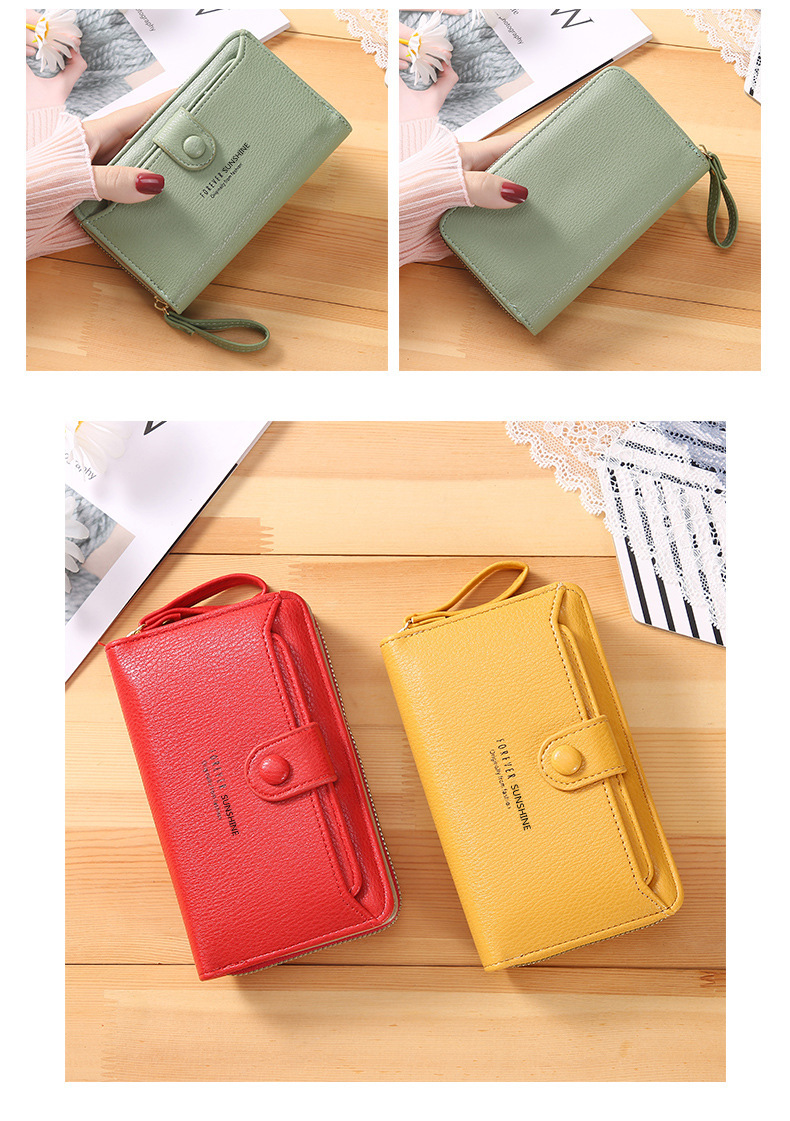 Women's Letter Pu Leather Zipper Wallets display picture 5