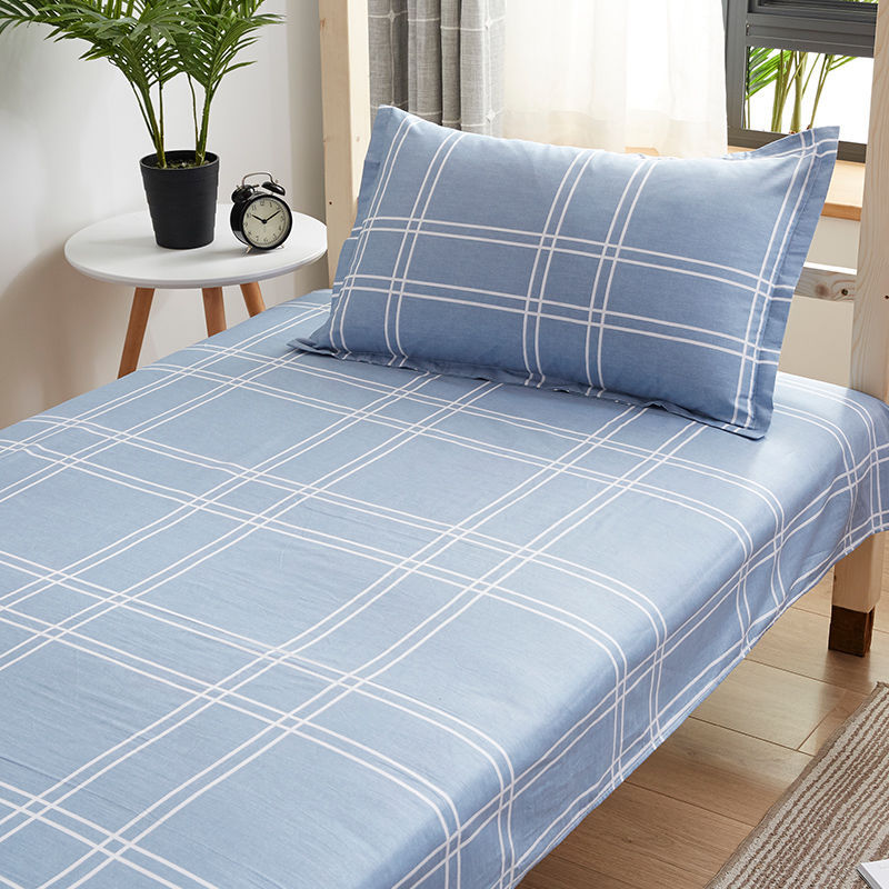100% algodón puro dormitorio de estudiantes sábanas individuales 0,9 m dormitorio cama individual algodón hogar doble edredón lista