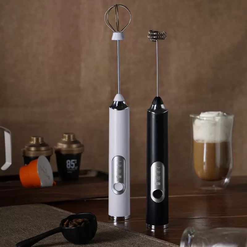 Batidor de Huevos Eléctrico Portátil de ABS con Carga USB, para Café y Leche