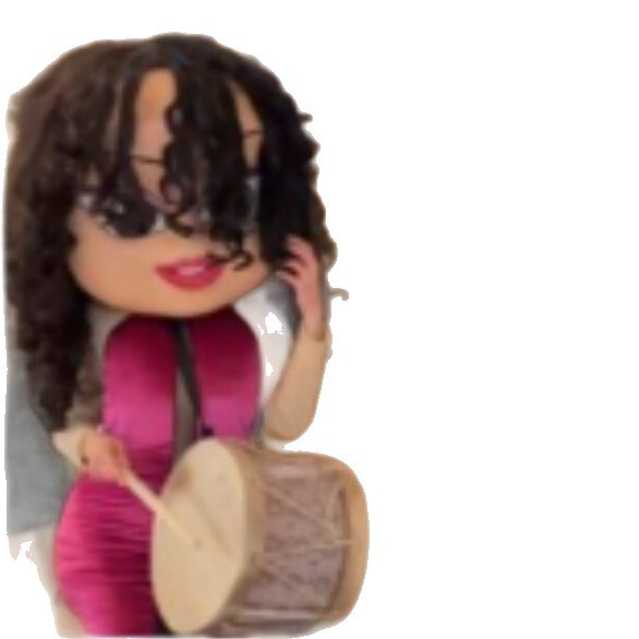 Cartoon Barbie doll