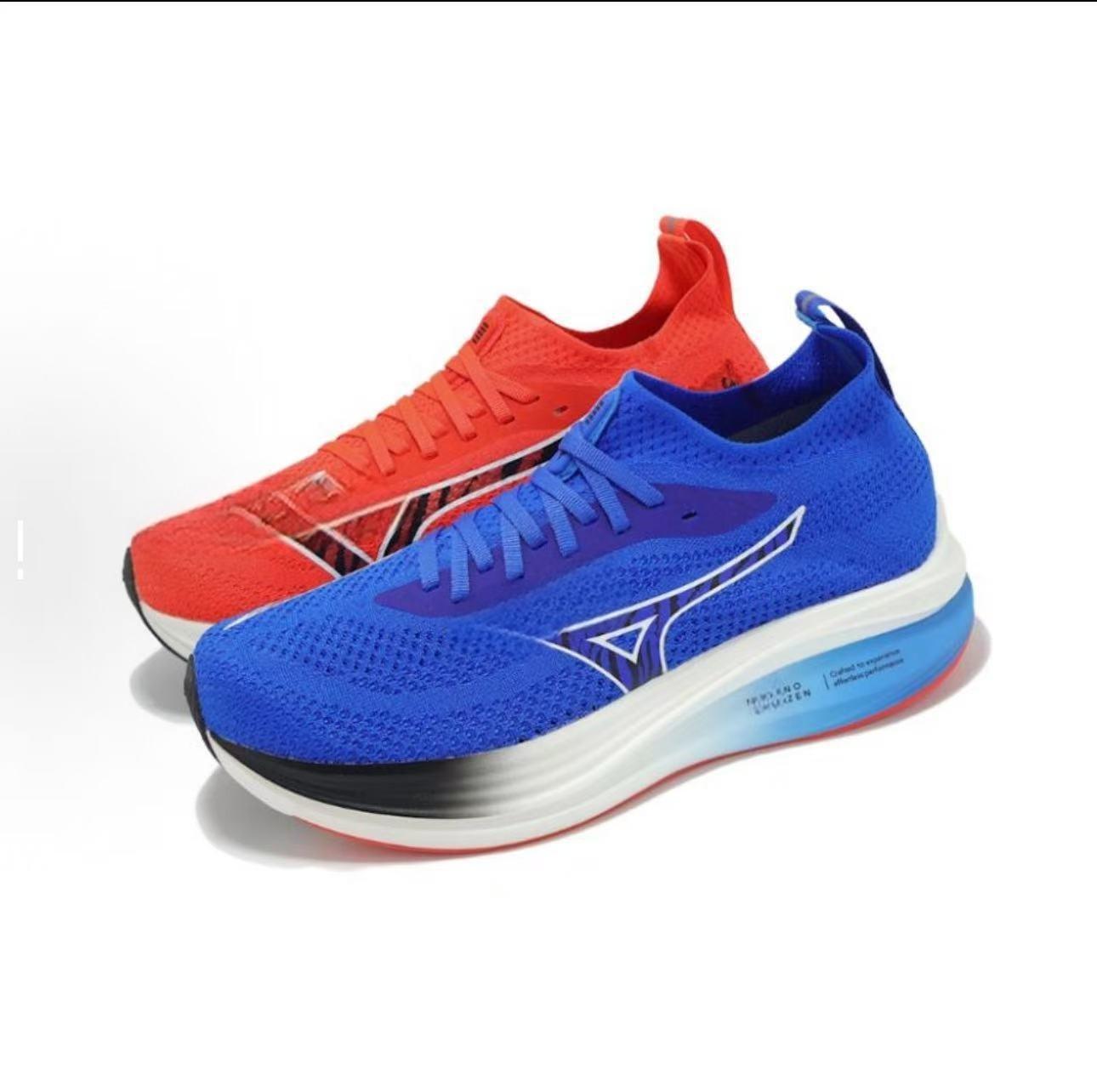 美浓NEOzen潮流缓震薄款复古老爹透气网面内增高运动慢跑步鞋