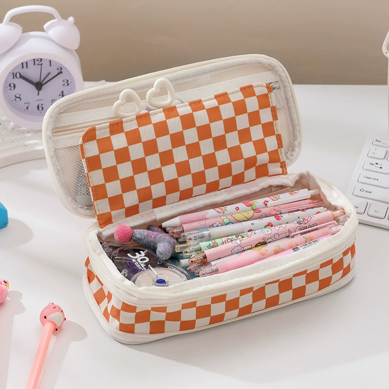 Telescopic Pencil Case, Large-Capacity Zipper Pouch, Expandable Design, Multiple Prints