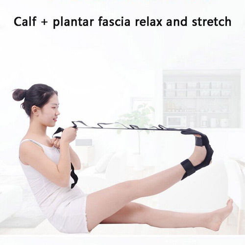 Yoga stretching band, segmented adjustable assistive leg stretching band for rehabilitation training, leg and foot stretching band, corrective band