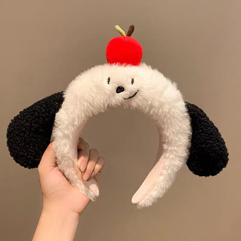 Fg329-white and black apple dog
