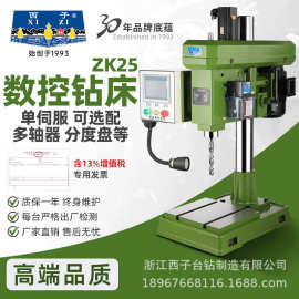 西子数控钻床ZK25单伺服台钻全自动进退钻孔机触摸屏系统专机专用