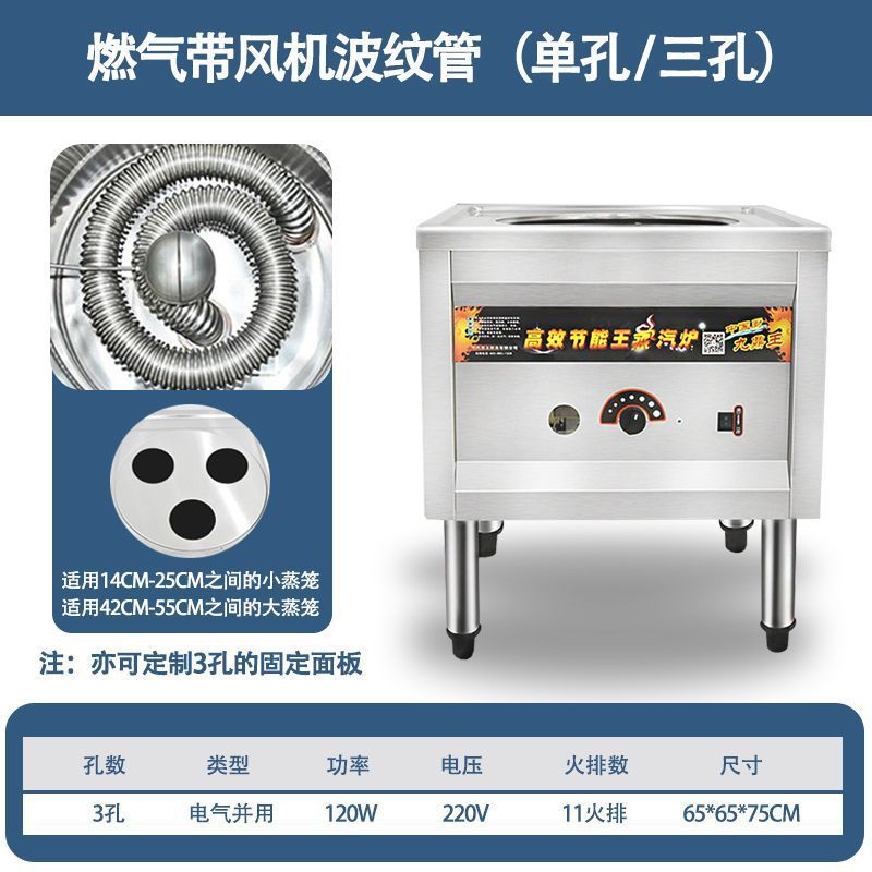 horno de paquete de vapor eléctrico comercial ahorro de energía pan al vapor de piel fría al vapor arroz salchicha polvo máquina multifuncional de vapor de paquete de gas