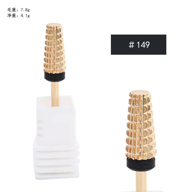 Cabeza de molienda de acero de tungsteno de uñas Diente de ranura recta removedor de esmalte de uñas rápido de dos vías cabeza de molienda de goma cabeza de molienda multifuncional cabeza de molienda cinco en uno