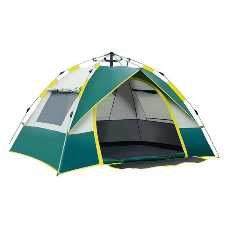 Siglo glaciar acampar al aire libre plegable tienda automática 3-4 personas playa simple rápido abierto doble impermeable camping