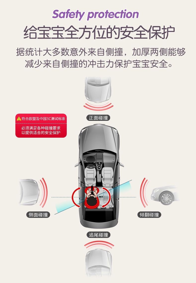 Child Safety Seat for Car, Simple and Convenient, Suitable for Babies Aged 9 Months to 12 Years, Charming Gray and Pure Black